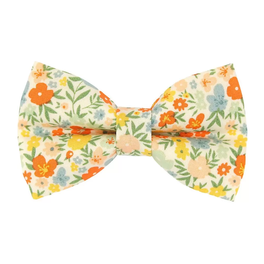 Clothing & Accessories<Made By Cleo ® Aurora Yellow Floral Cat Bow Tie