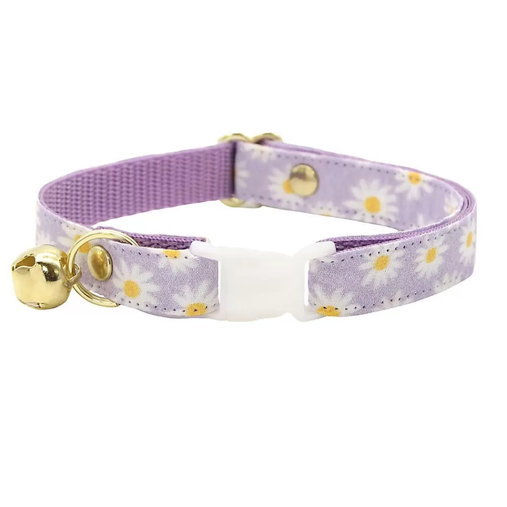 Collars, Harnessess & Leashes<Made By Cleo ® Daisies Purple Floral Breakaway Cat Collar