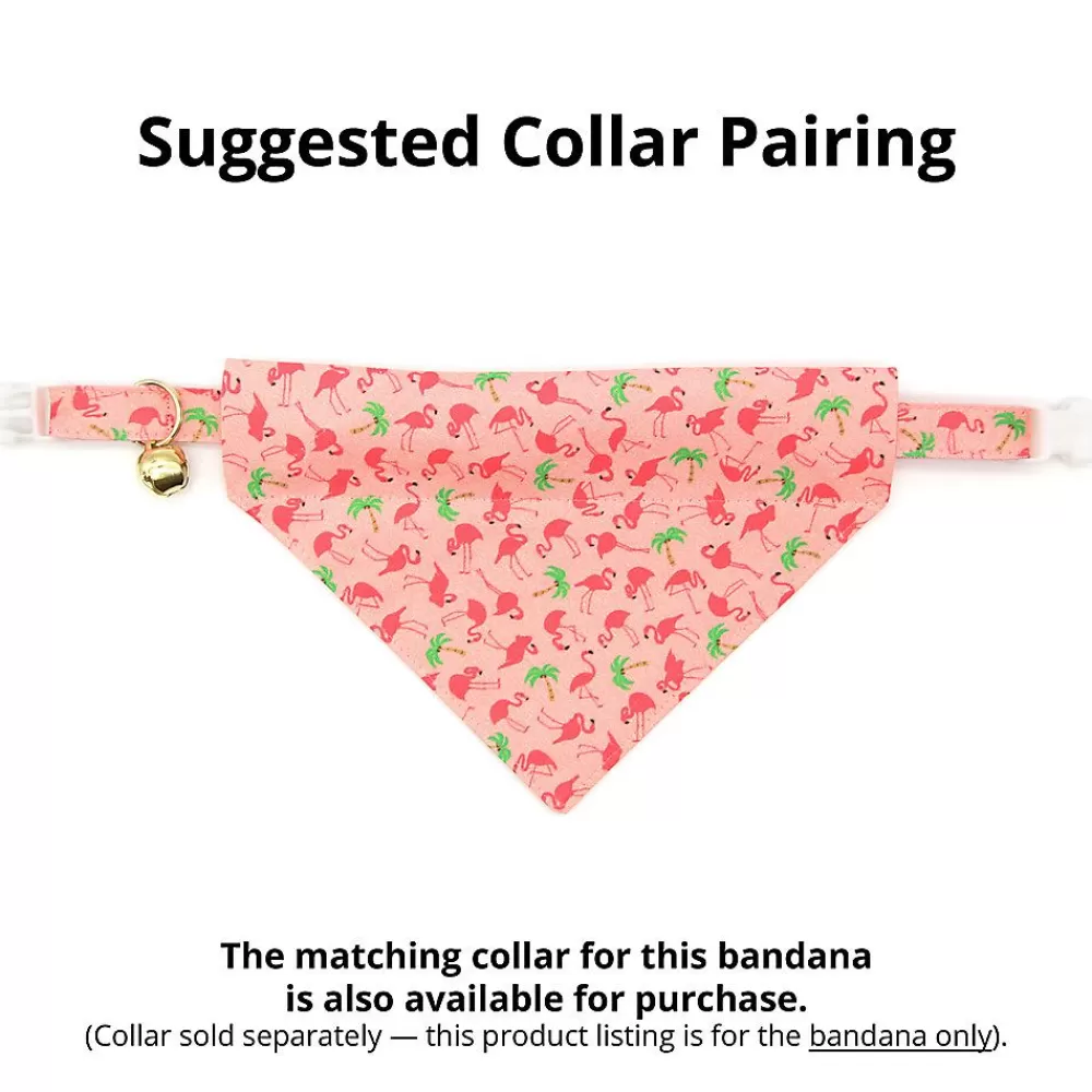 Clothing & Accessories<Made By Cleo ® Flamingo Pink Tropical Slide-On Cat Bandana