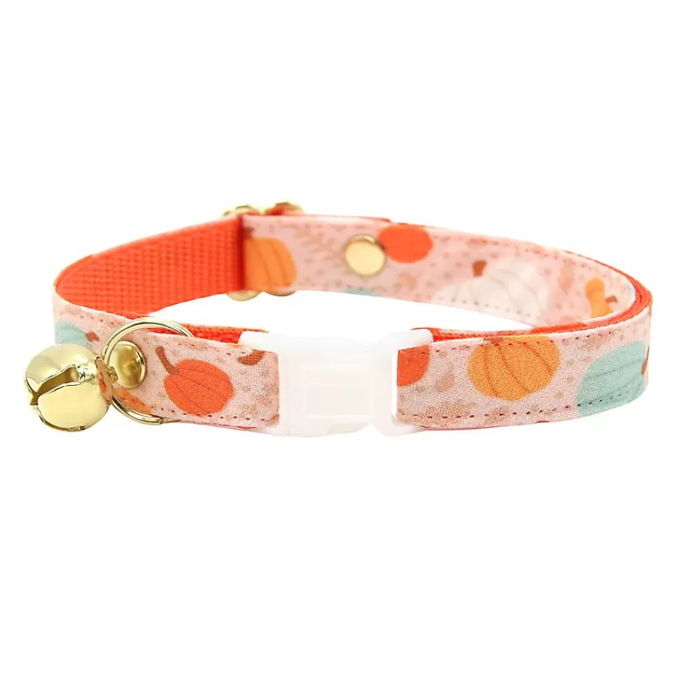 Collars, Harnessess & Leashes<Made By Cleo ® Gourd Times Orange Fall Pumpkin Breakaway Cat Collar