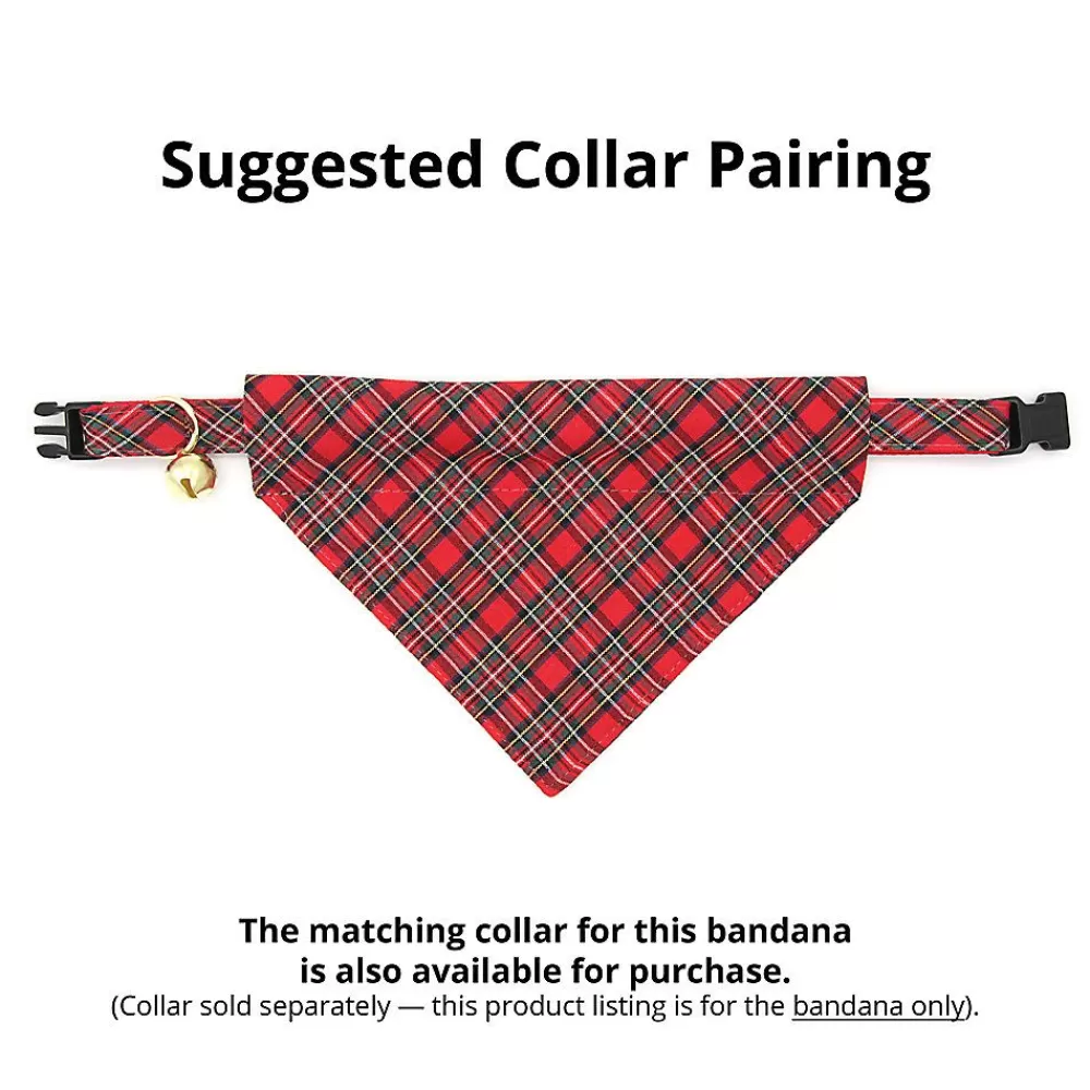 Clothing & Accessories<Made By Cleo ® Hearthside Plaid Slide-On Cat Bandana