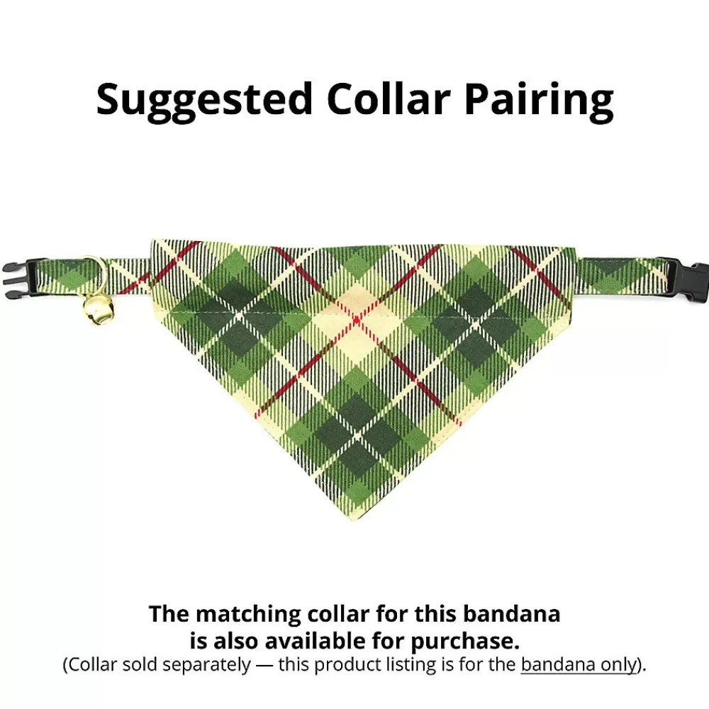 Clothing & Accessories<Made By Cleo ® Linden Plaid Slide-On Cat Bandana