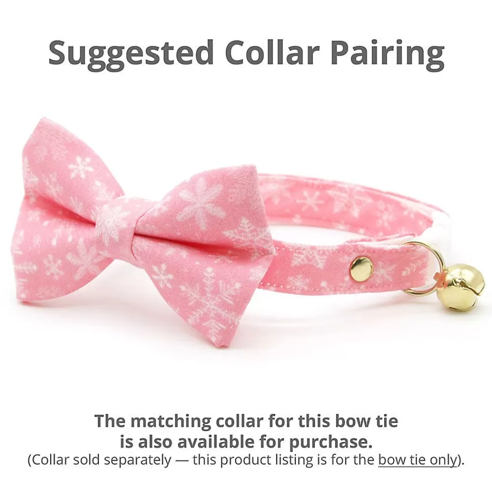 Clothing & Accessories<Made By Cleo ® Snowflakes Cat Bow Tie Pink
