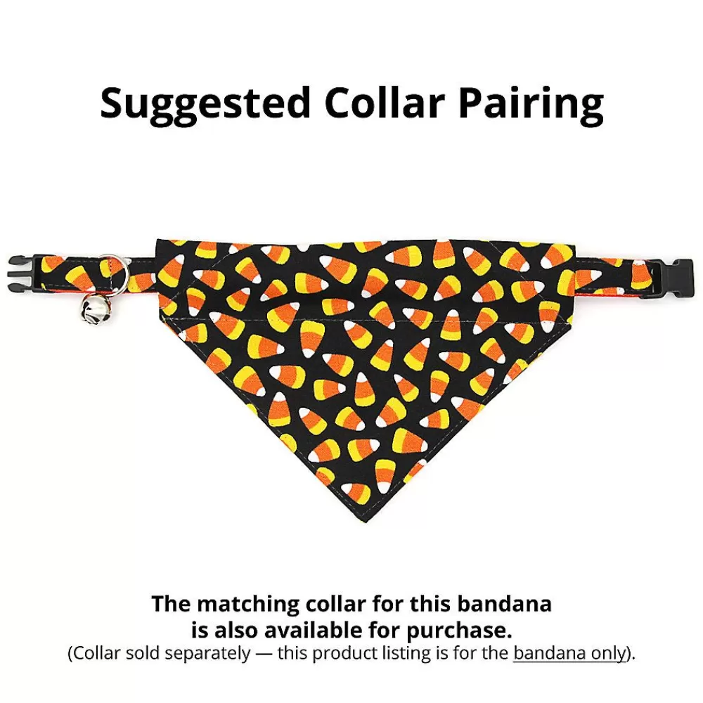 Clothing & Accessories<Made By Cleo ® Trick Or Treat Halloween Candy Corn Slide-On Cat Bandana
