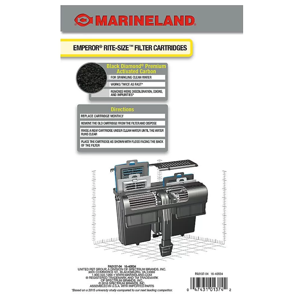 Filter Media<Marineland ® Rite Size Emperor Power Filter Cartridge