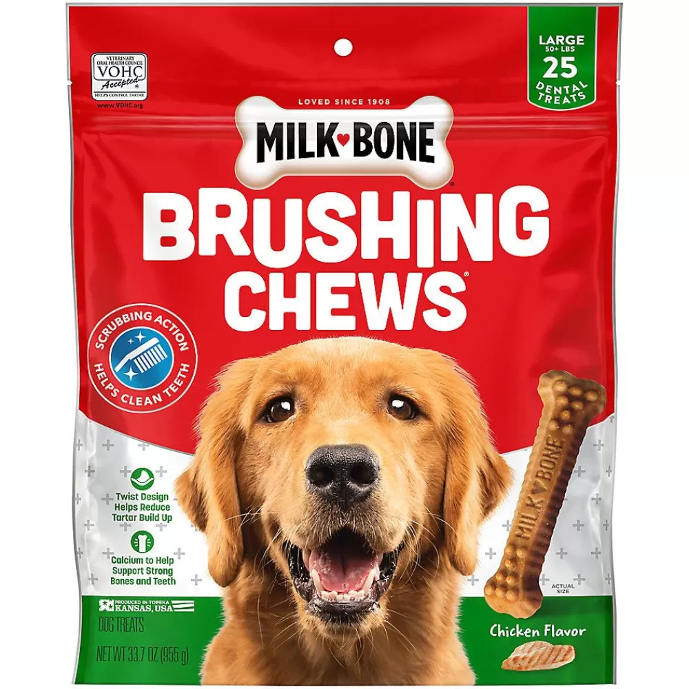 Health & Wellness<Milk-Bone Brushing Chews Large All Life Stage Dog Treat - Original