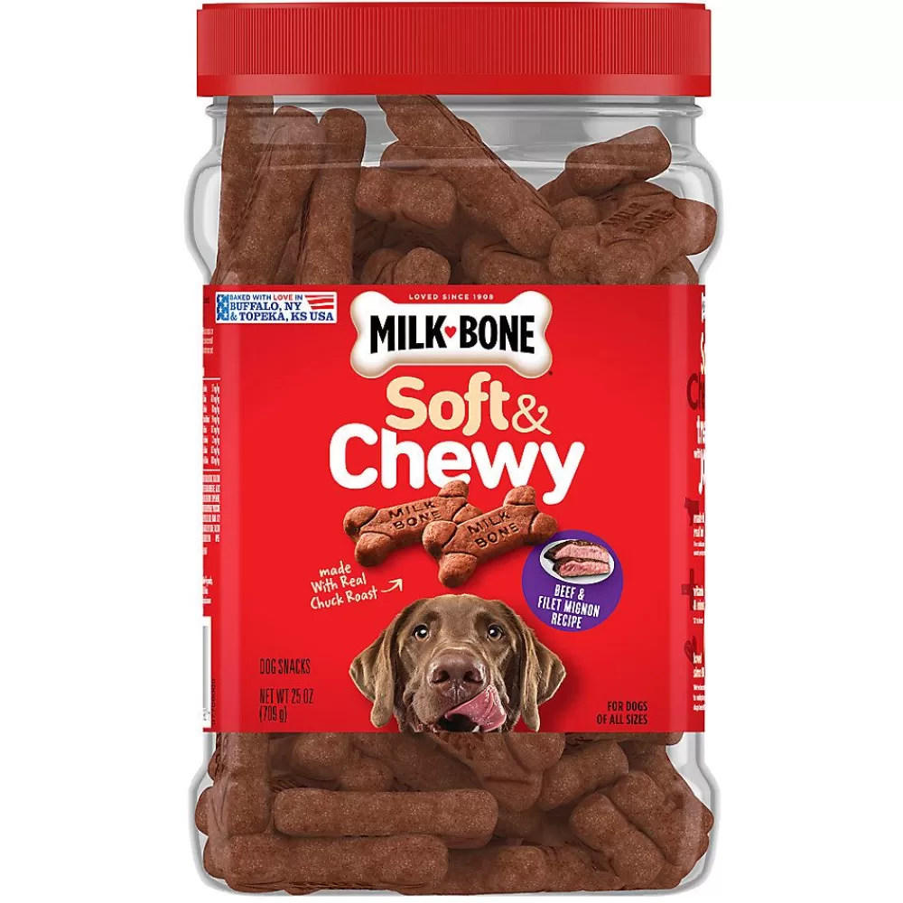 Chewy Treats<Milk-Bone Soft & Chewy All Life Stage Dog Treats - Filet Mignon