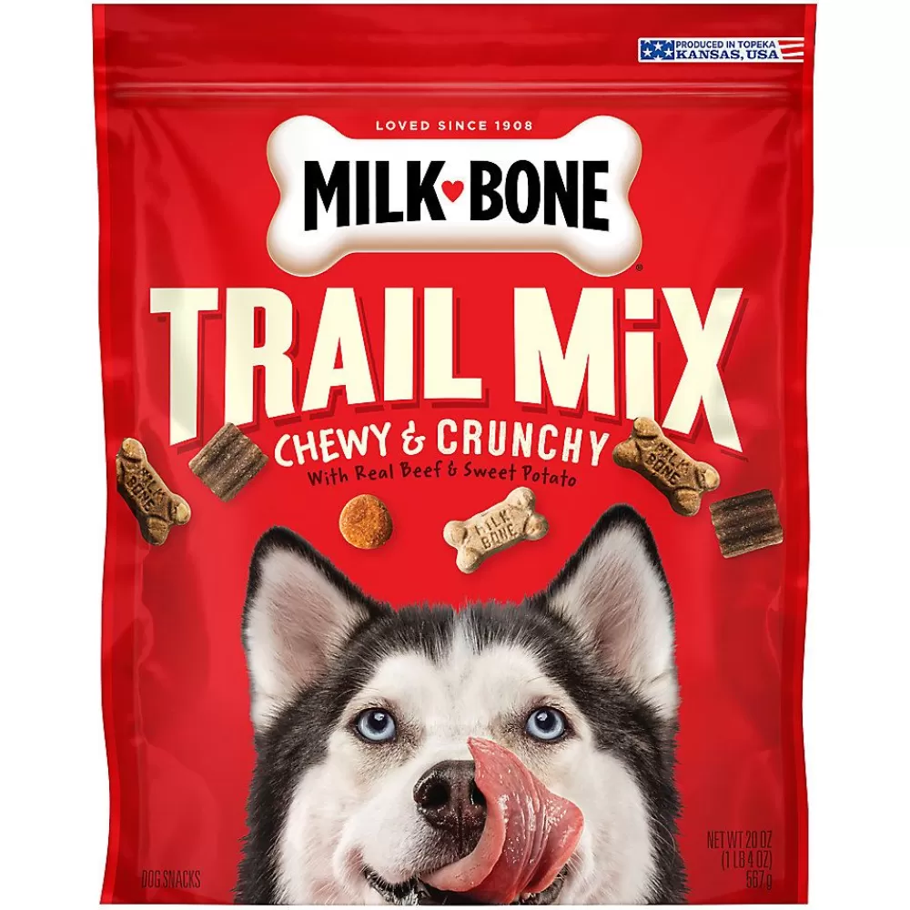 Chewy Treats<Milk-Bone Trail Mix Dog Treat All Ages - Oats, Beef, Sweet Potato