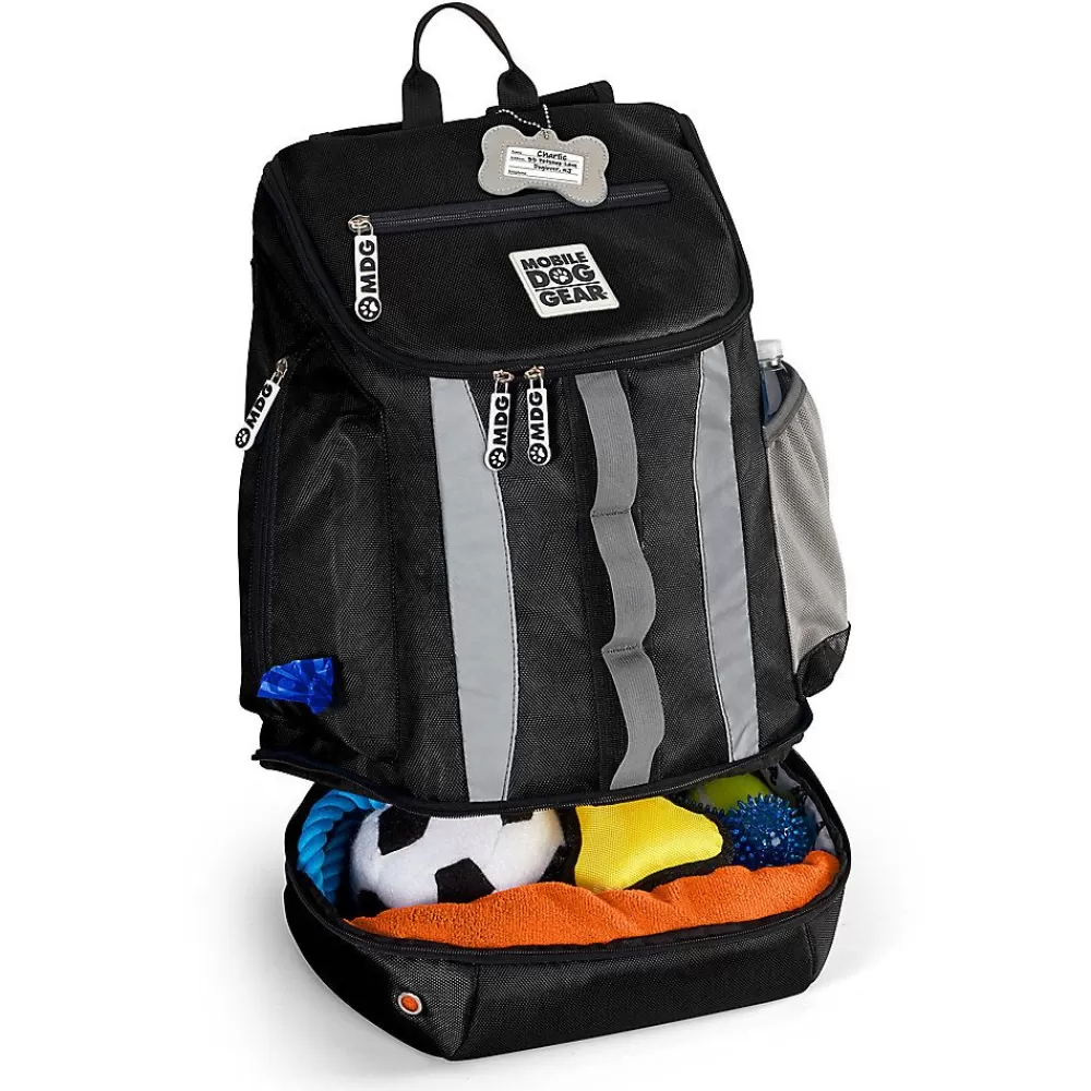 Airline Travel<Mobile Dog Gear Drop Bottom Weekender Backpack Pet Travel Bag Black