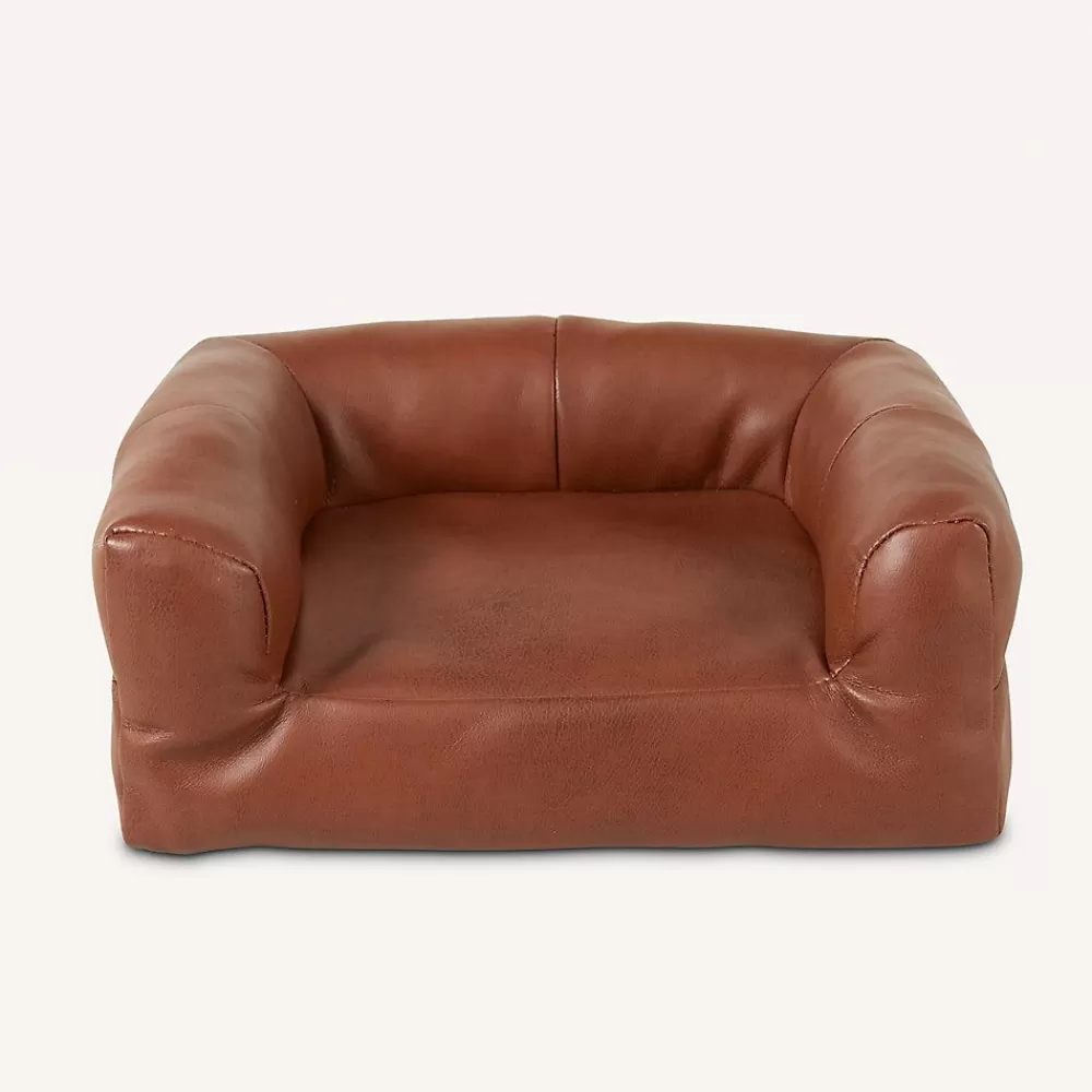 Toys & Habitat Accessories<Nate & Jeremiah Brown Faux Leather Couch