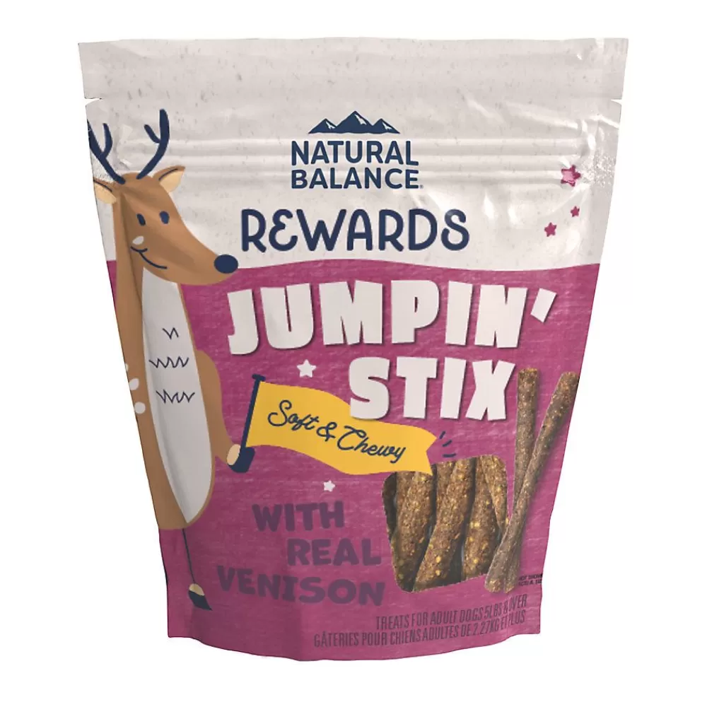 Jerky<Natural Balance Rewards Jumpin' Stix All Life Stage Dog Treats - Grain Free, Venison