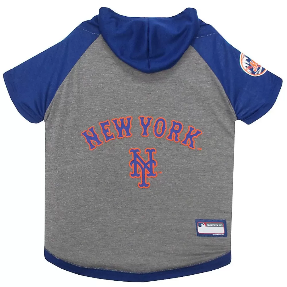Clothing & Shoes<Pets First New York Mets Mlb Hoodie Tee