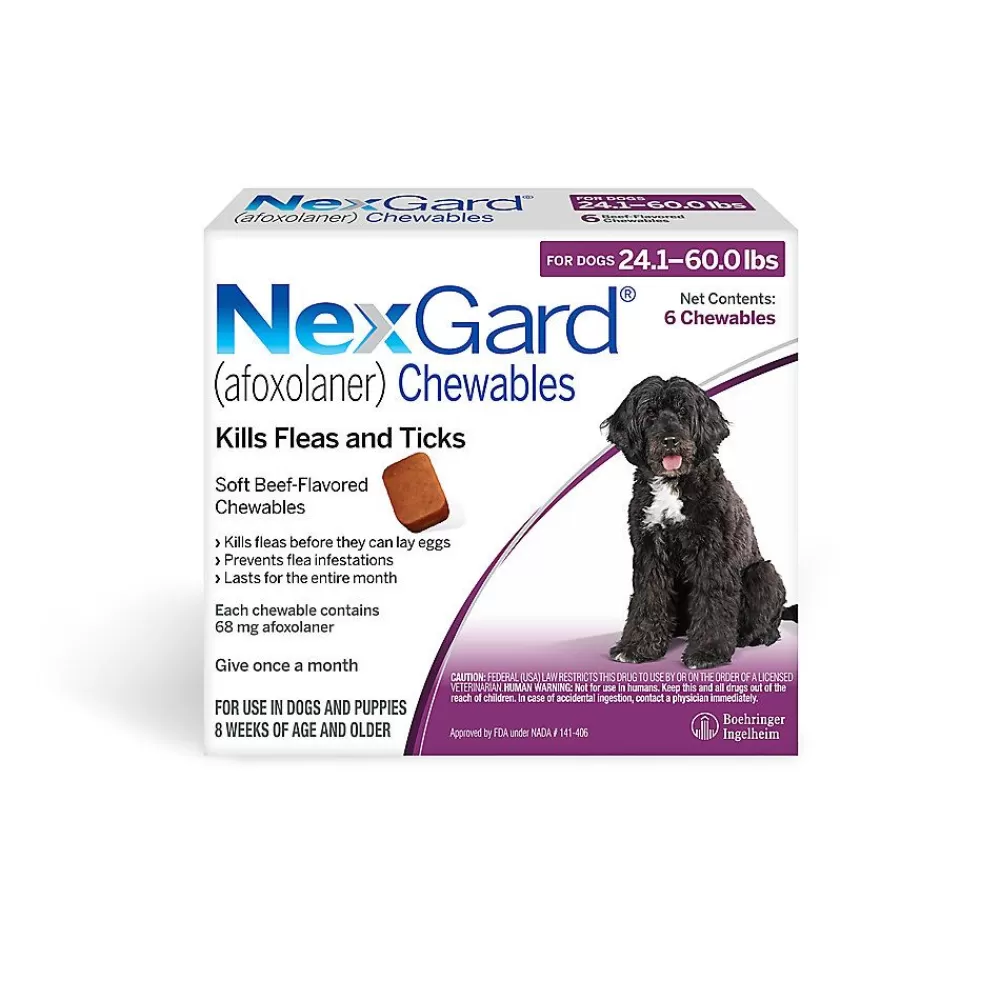 Pharmacy<NexGard Chewable Tablets For Dogs 24.1 - 60.0 Lbs