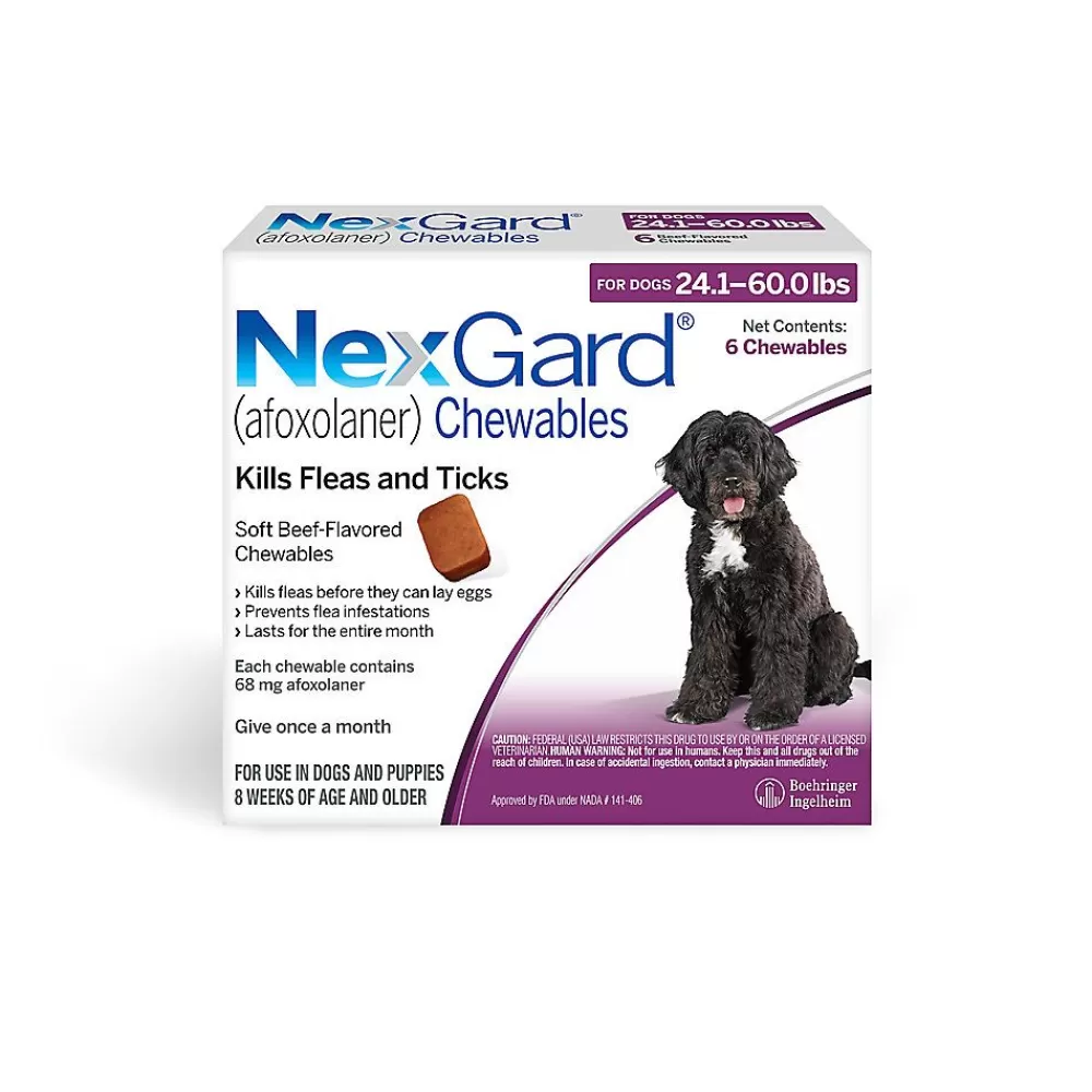 Flea & Tick<NexGard Chewable Tablets For Dogs 24.1 - 60.0 Lbs