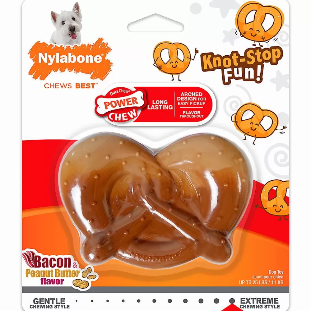 Toys<Nylabone ® Durachew® Power Chew Pretzel Dog Toy - Bacon & Peanut Butter Flavor