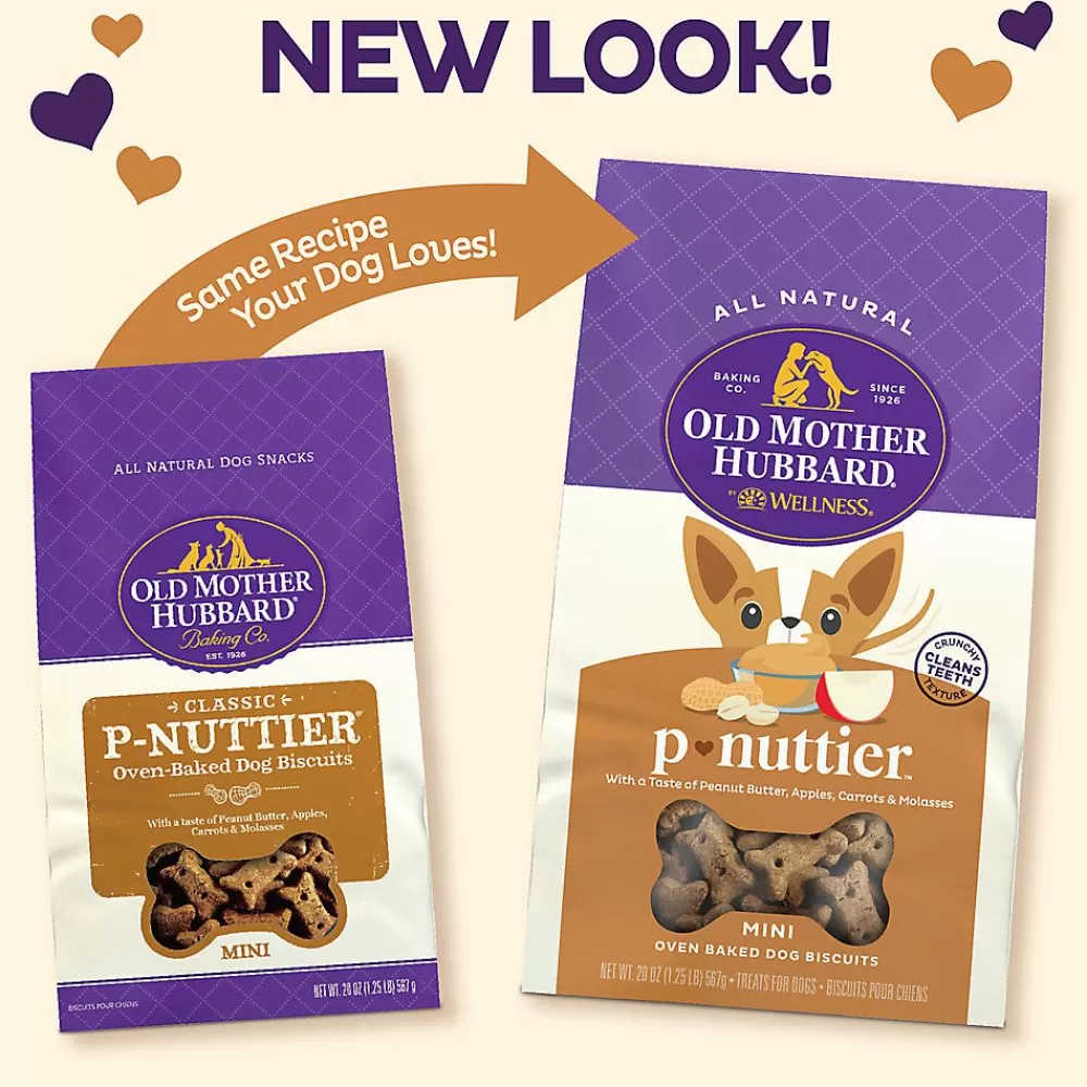 Biscuits & Bakery<Old Mother Hubbard ® P-Nuttier Mini Biscuit Dog Treats - Natural