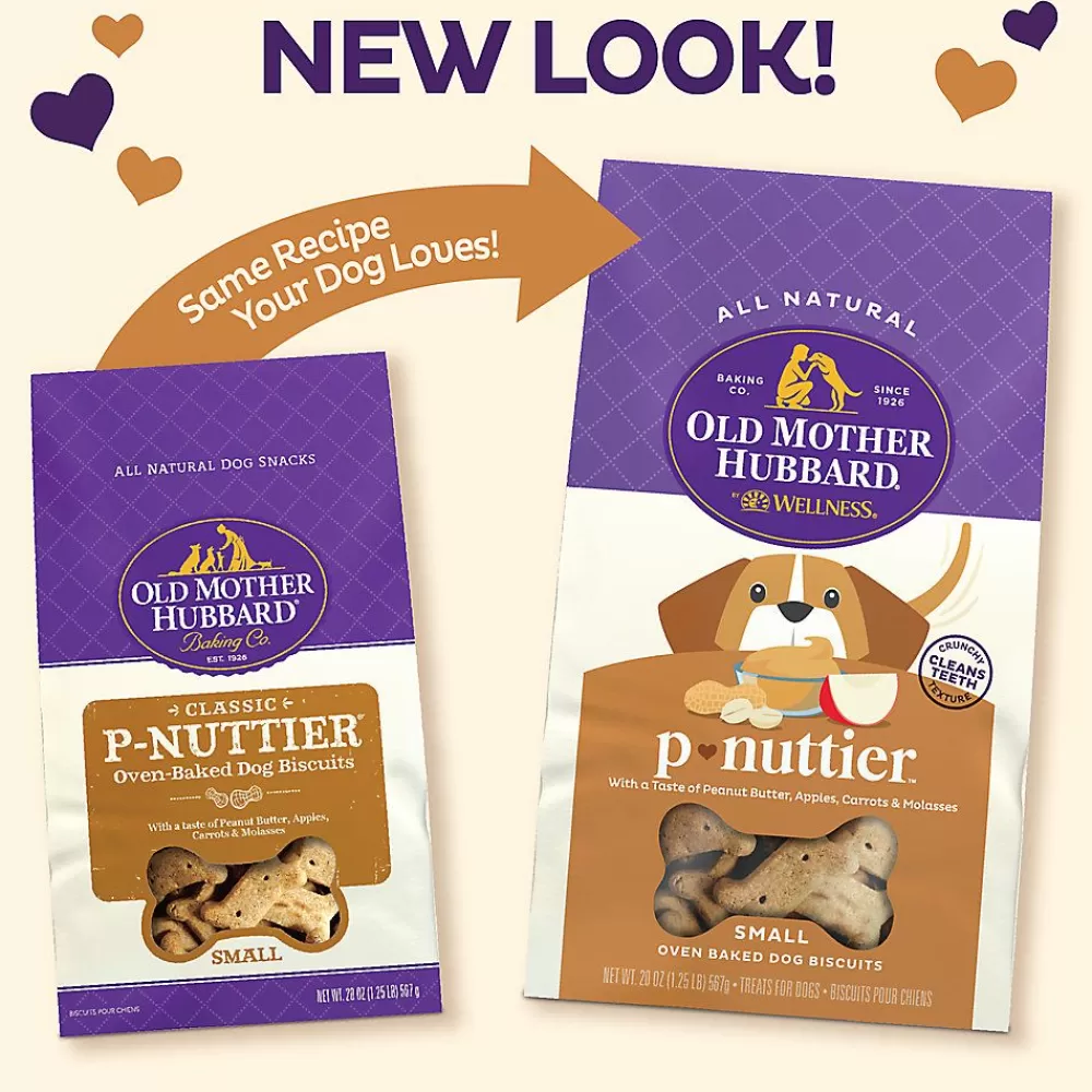 Biscuits & Bakery<Old Mother Hubbard ® P-Nuttier Small Biscuit Dog Treats - Natural