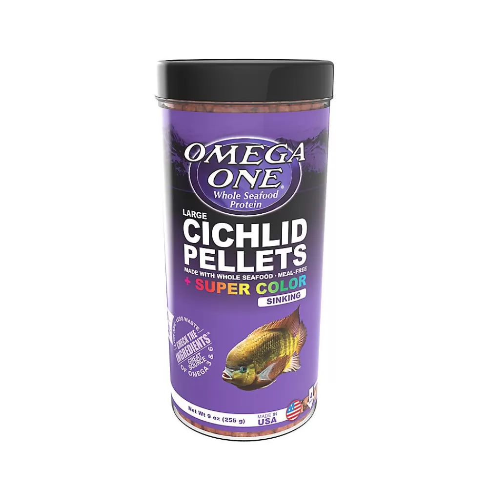 Food<Omega One Cichilid Super Color Pellets Fish Food