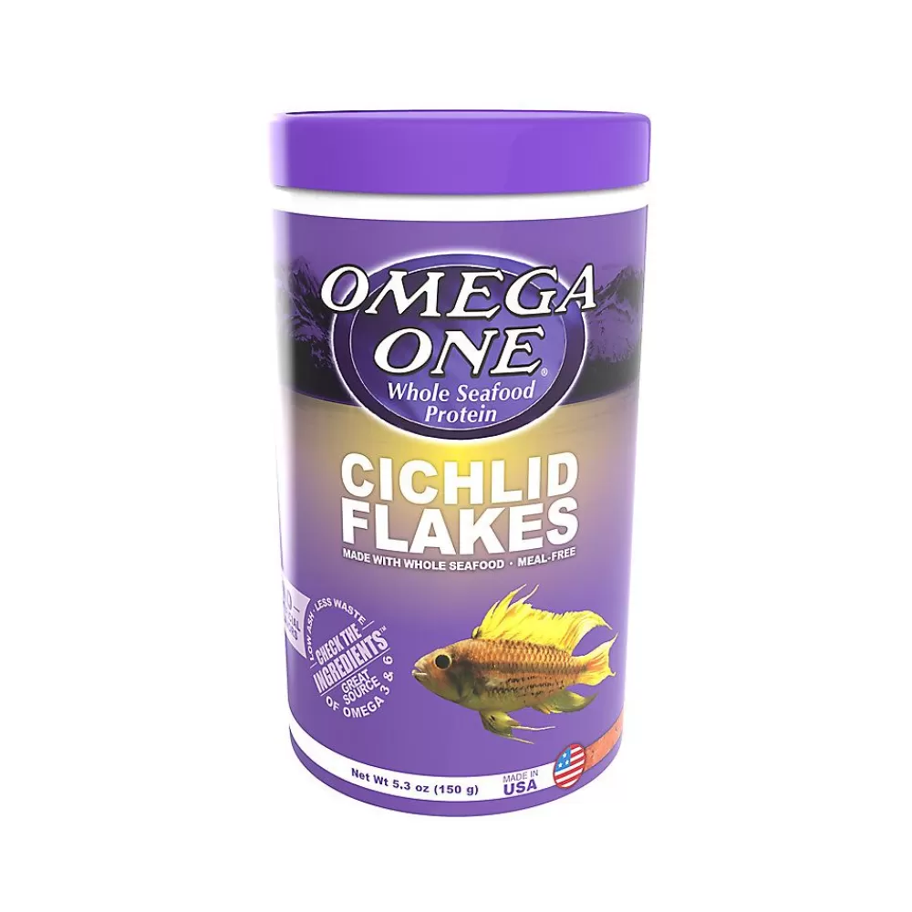 Cichlid<Omega One Cichlid Fish Flakes