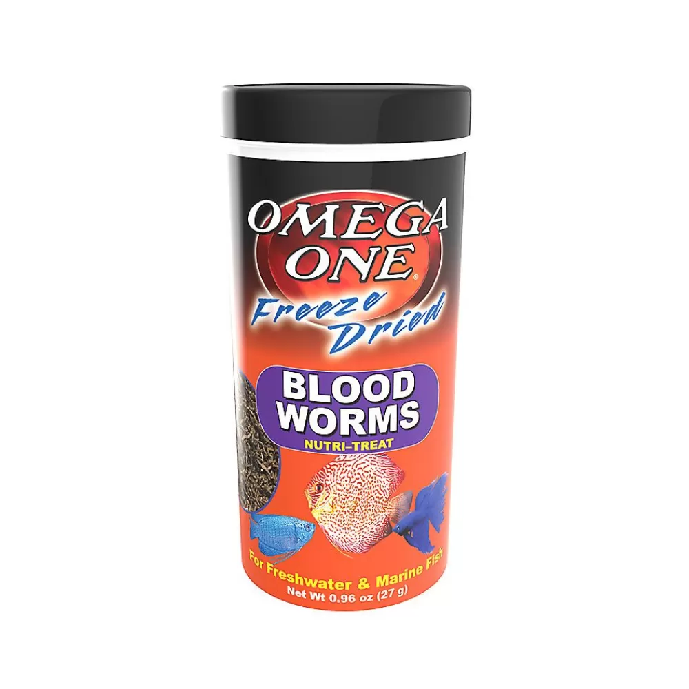Food<Omega One Freeze Dried Bloodworms Fish Treat