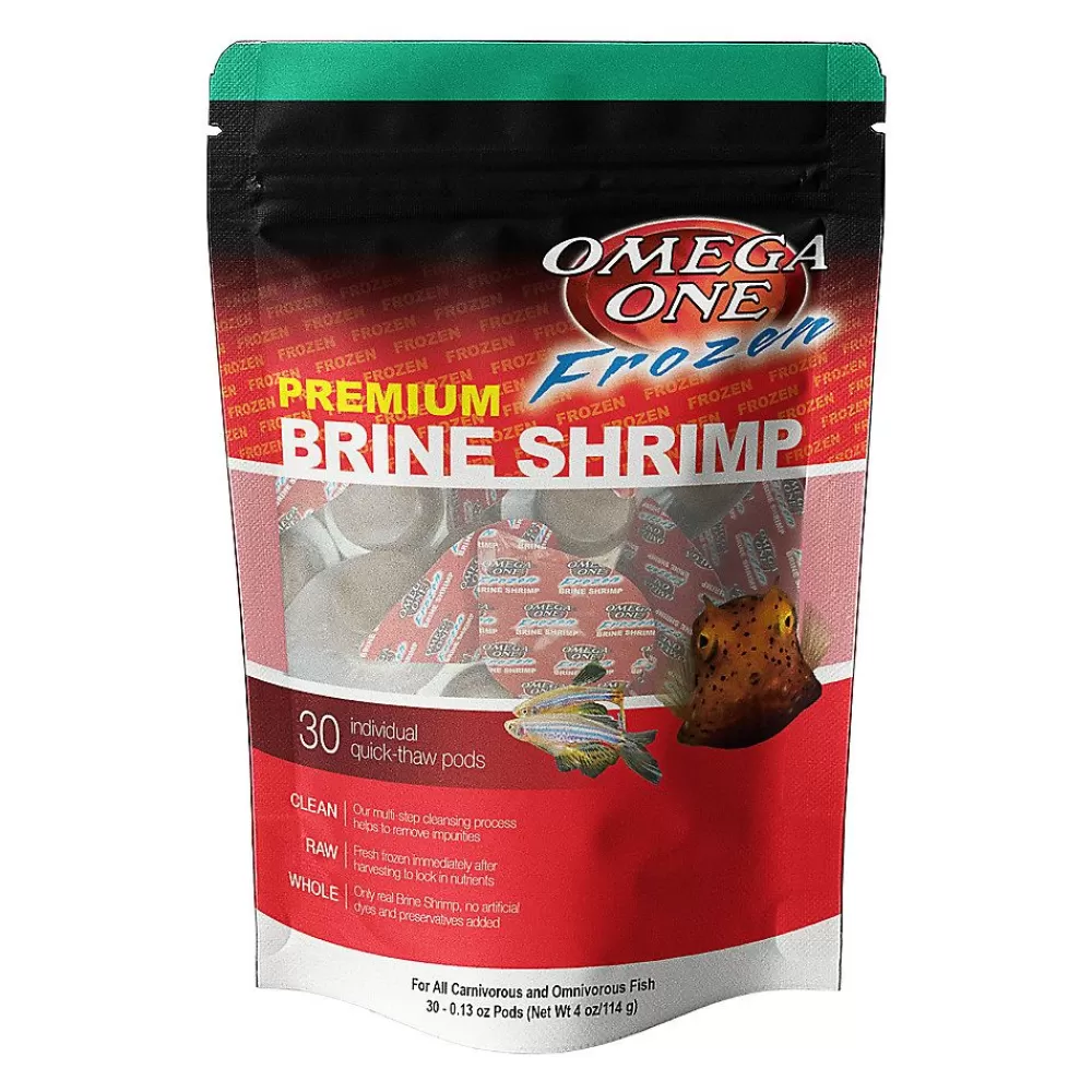 Food<Omega One Frozen Brine Shrimp Fish Food