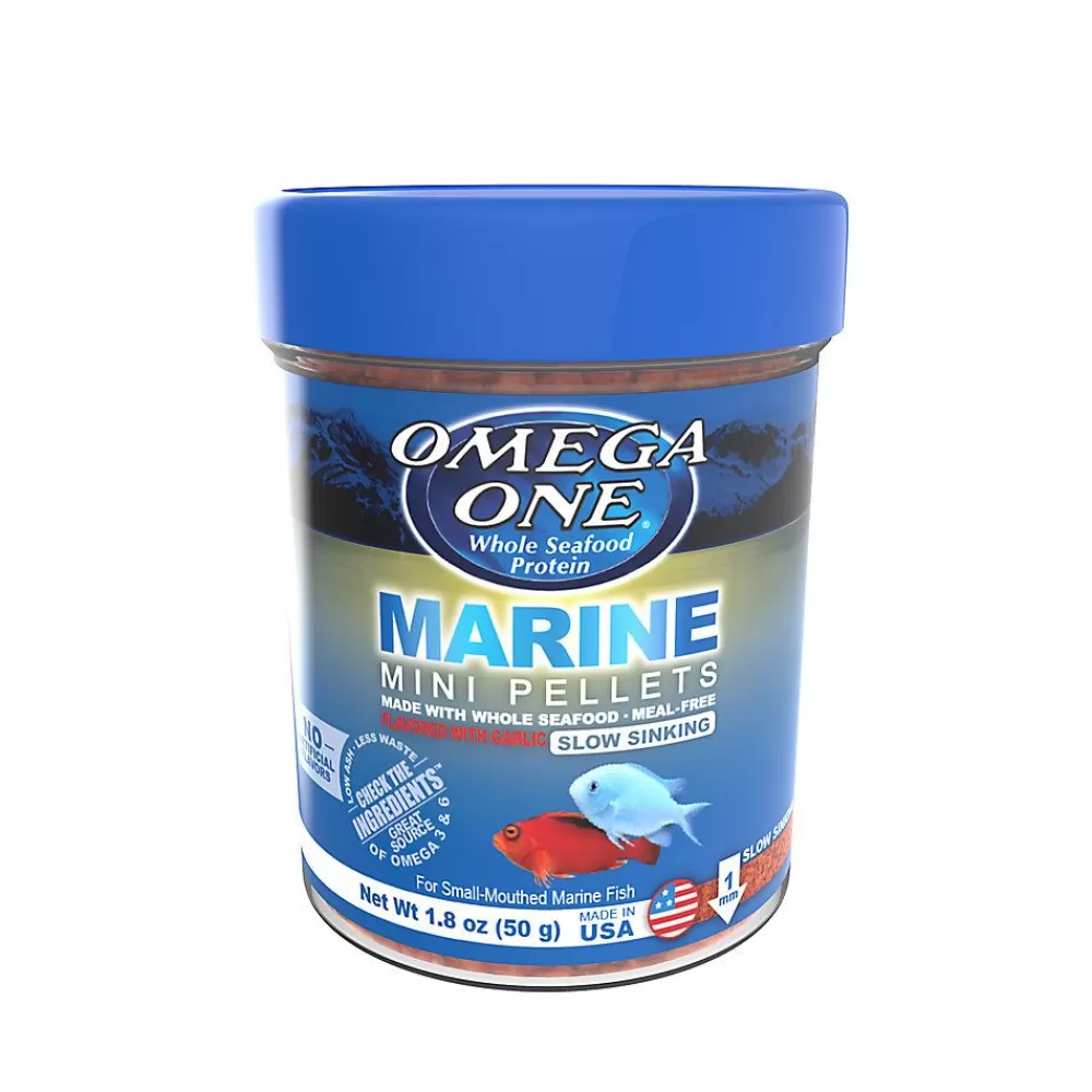 Saltwater Aquarium Care<Omega One Garlic Marine Slow-Sinking Mini Pellets