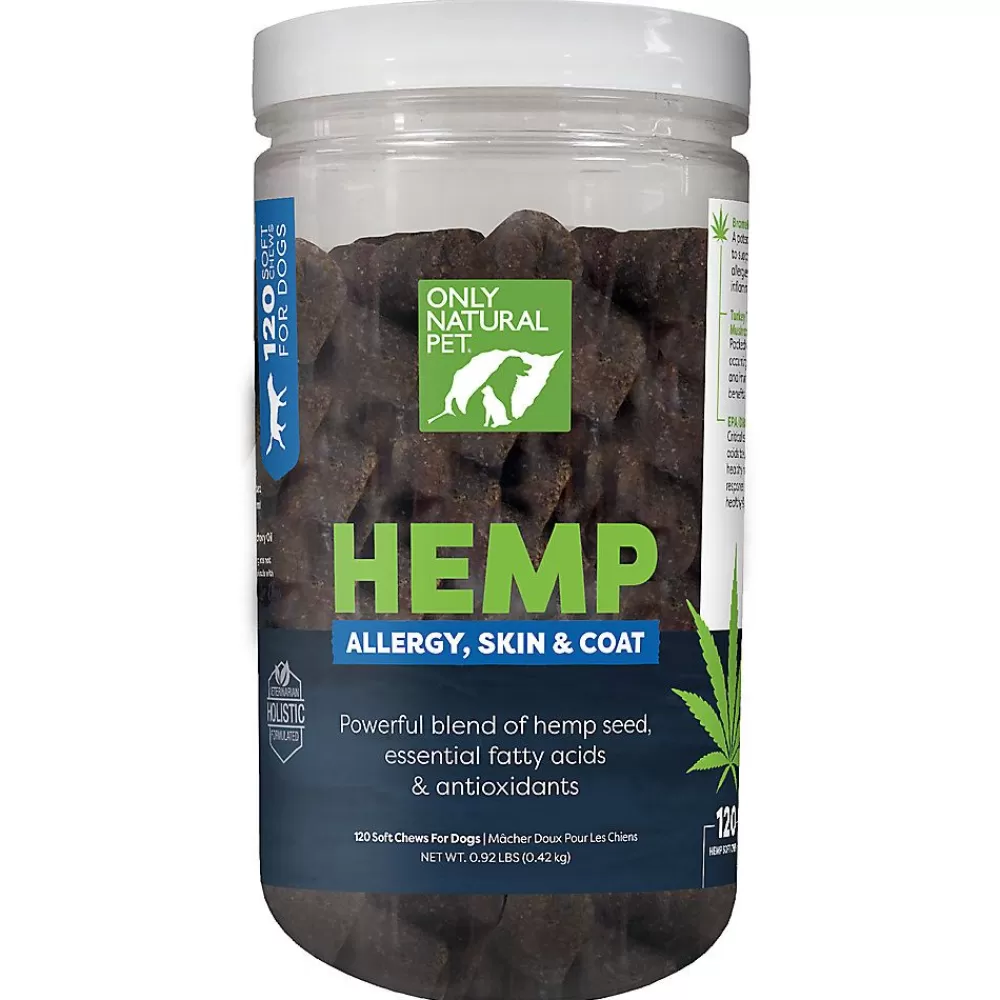 Vitamins & Supplements<Only Natural Pet ® Hemp Allergy, Skin & Coat Soft Dog Chews