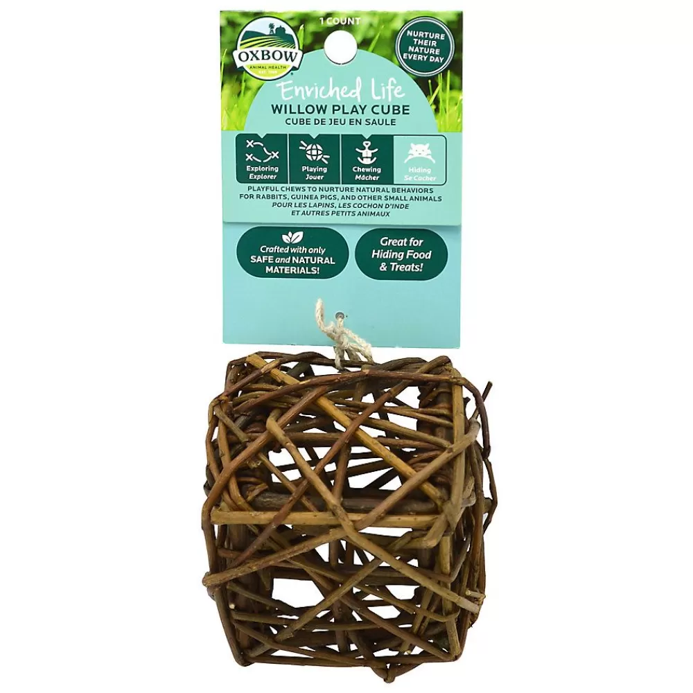 Toys & Habitat Accessories<Oxbow Enriched Life Small Pet Willow Play Cube