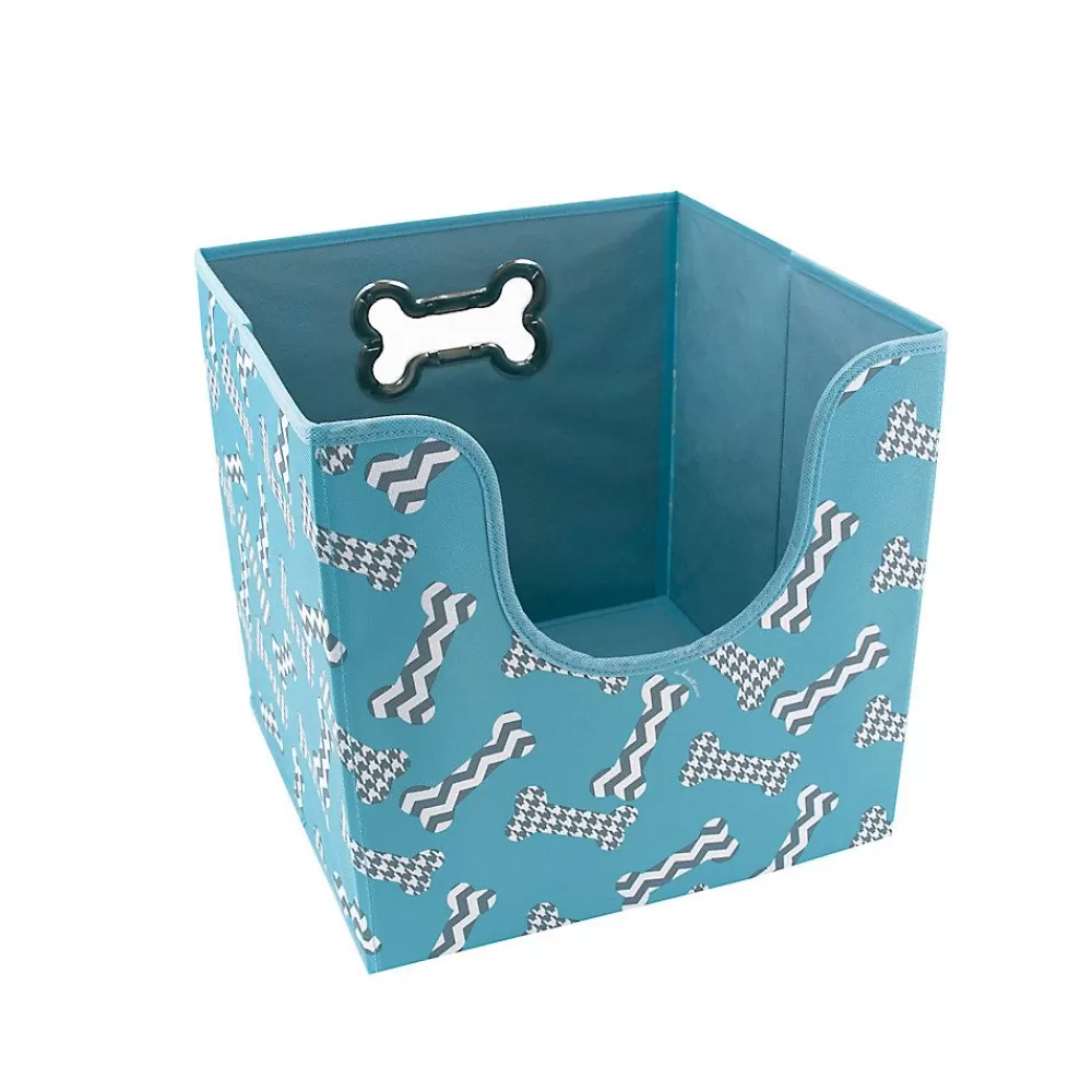 Storage<Paw Prints Bone Play Collapsible Toy Storage Bin