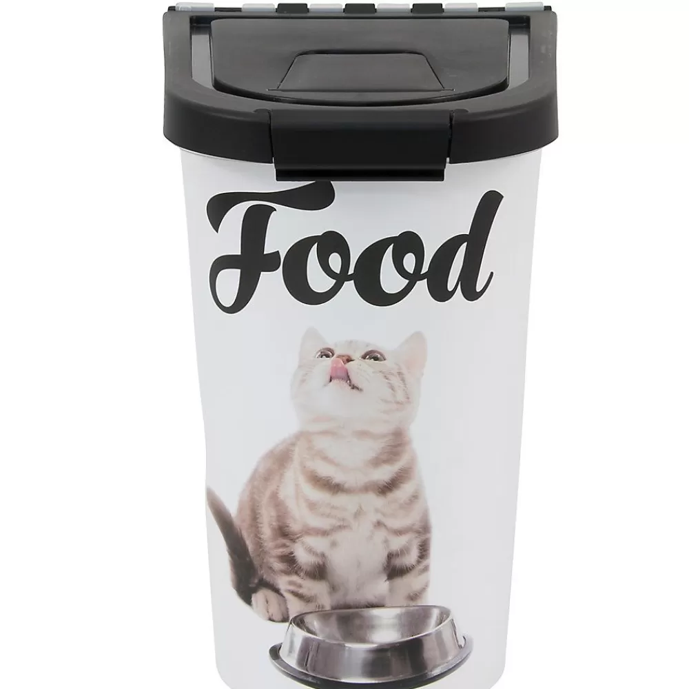 Storage<Paw Prints Food Kitty Pet Food Storage Container, 7-Lb
