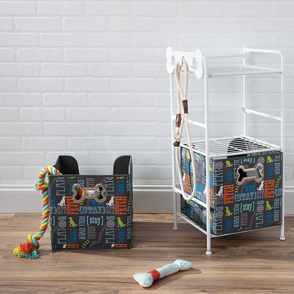 Storage<Paw Prints Word Design Toy Storage Station