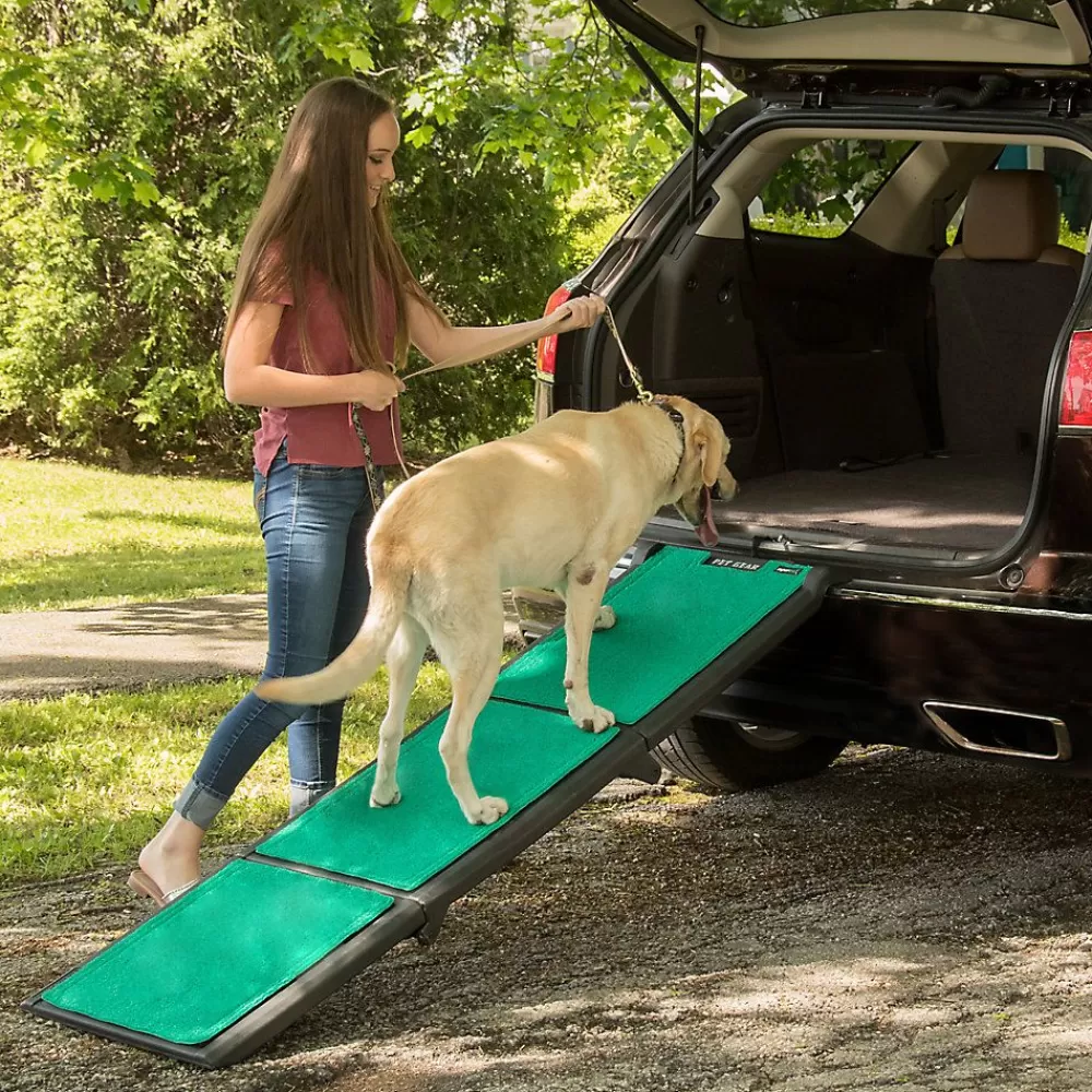 Car Rides<Pet Gear Tri-Fold Pet Ramp With Supertrax Green