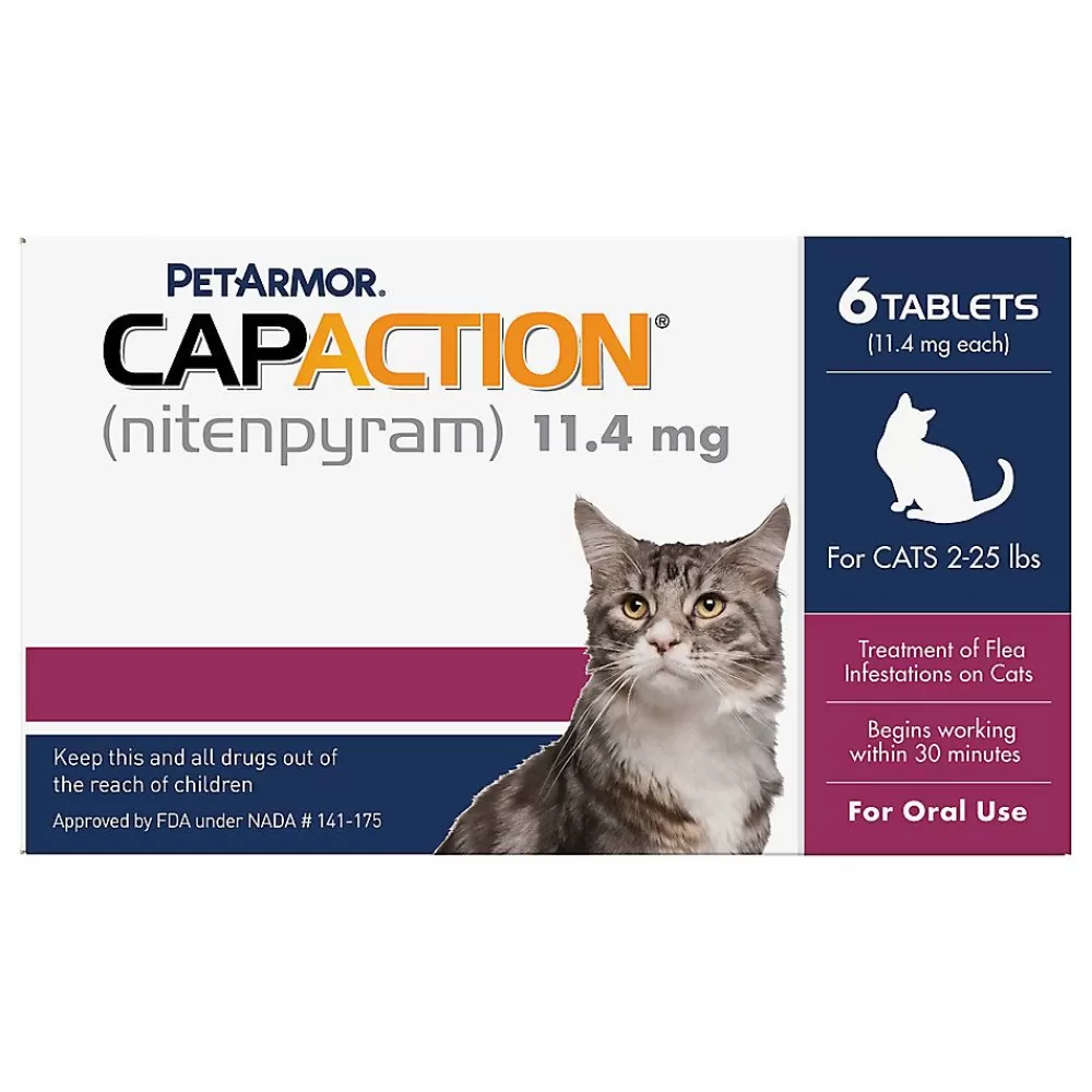 Flea & Tick<PetArmor ® Capaction Oral Flea Treatment For Cats, 6 Doses