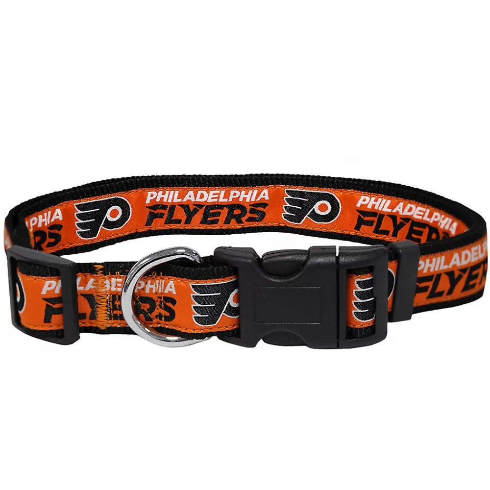 Collars, Harnesses & Leashes<Pets First Philadelphia Flyers Dog Collar