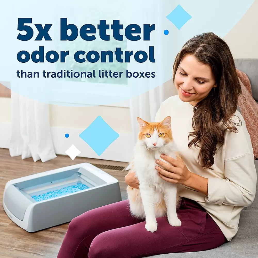 Litter Boxes<PetSafe ® Scoopfree® Crystal Pro Front-Entry Self-Cleaning Cat Litter Box