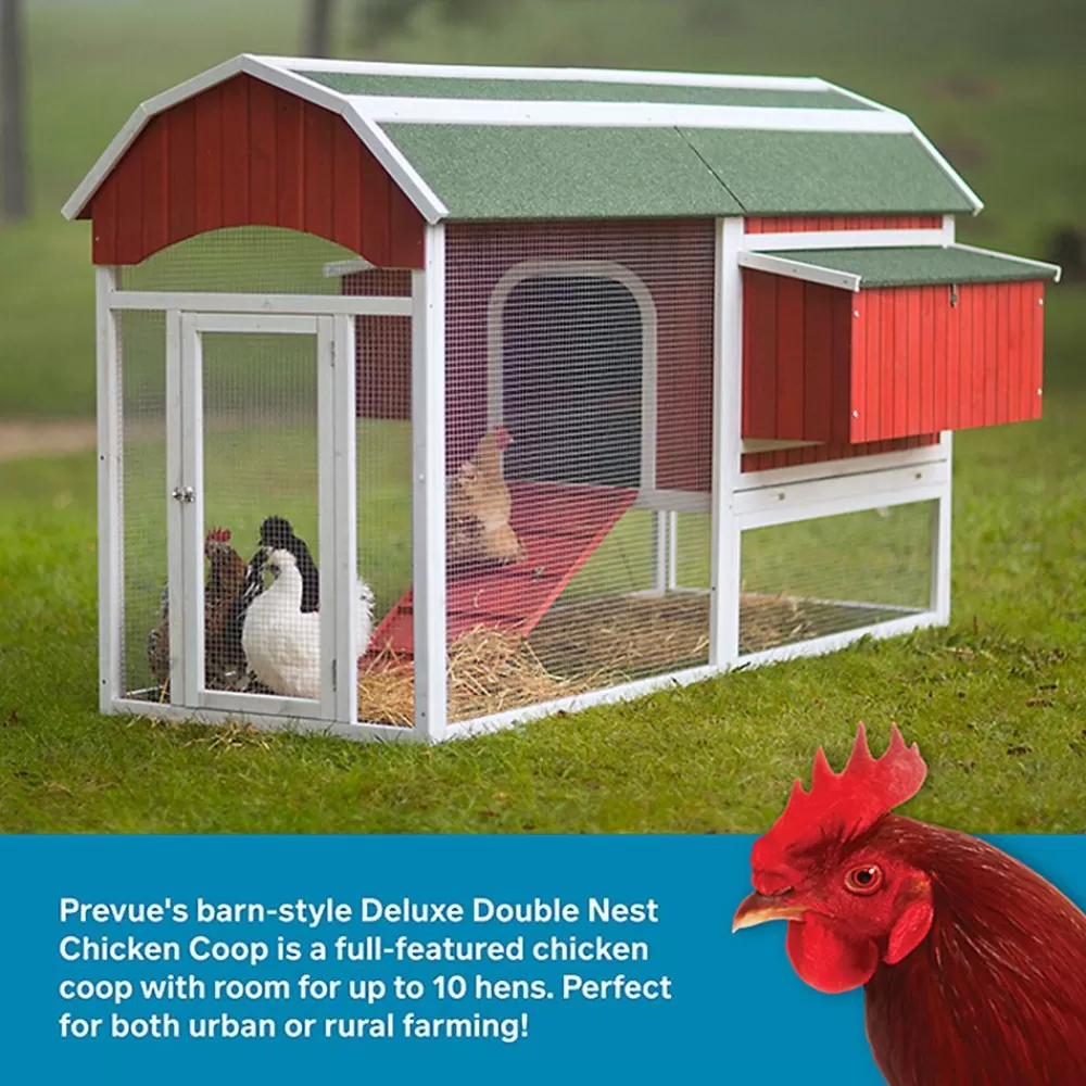 Coops<Prevue Pet Products Prevue Double Nest Chicken & Duck Coop