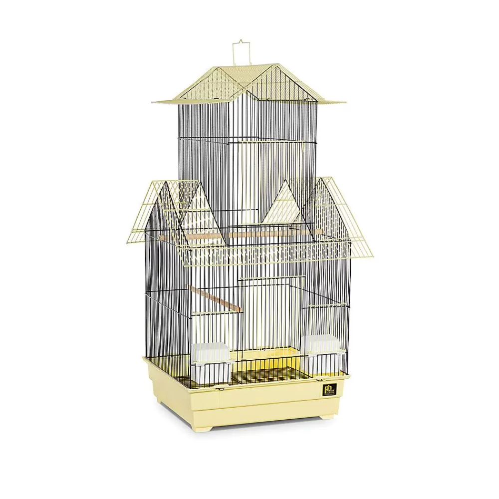 Cages<Prevue Pet Products Beijing Bird Cage And Black Yellow