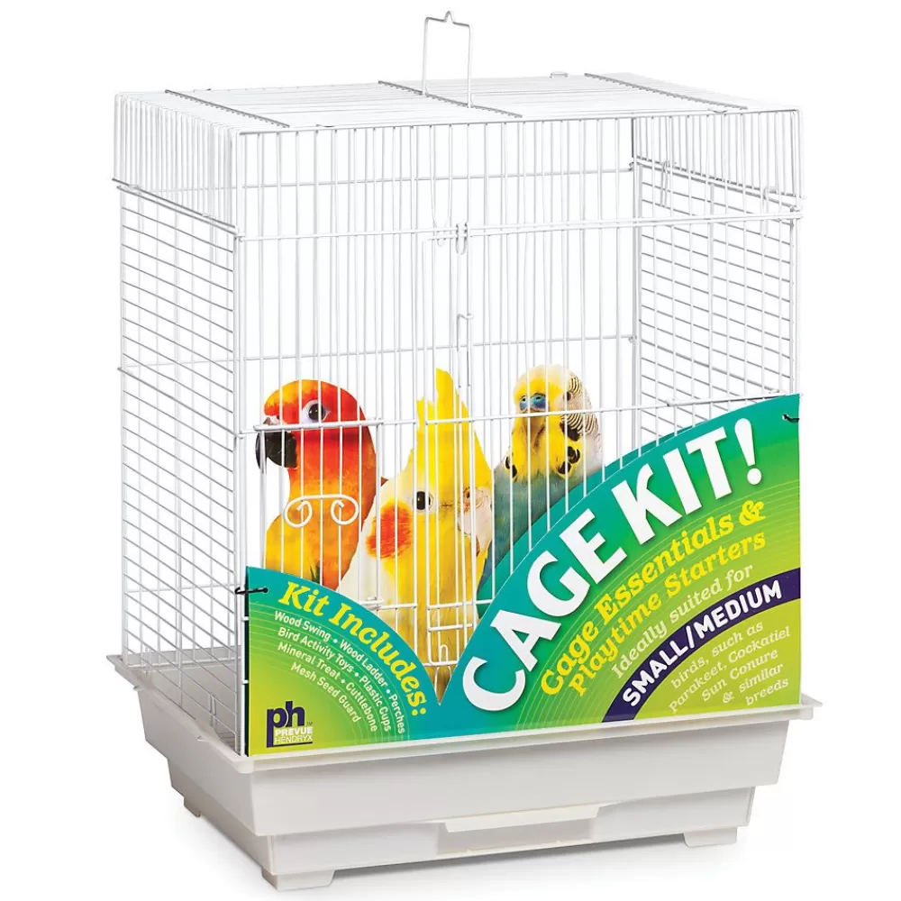 Starter Kits<Prevue Pet Products Square Roof Bird Cage Kit White