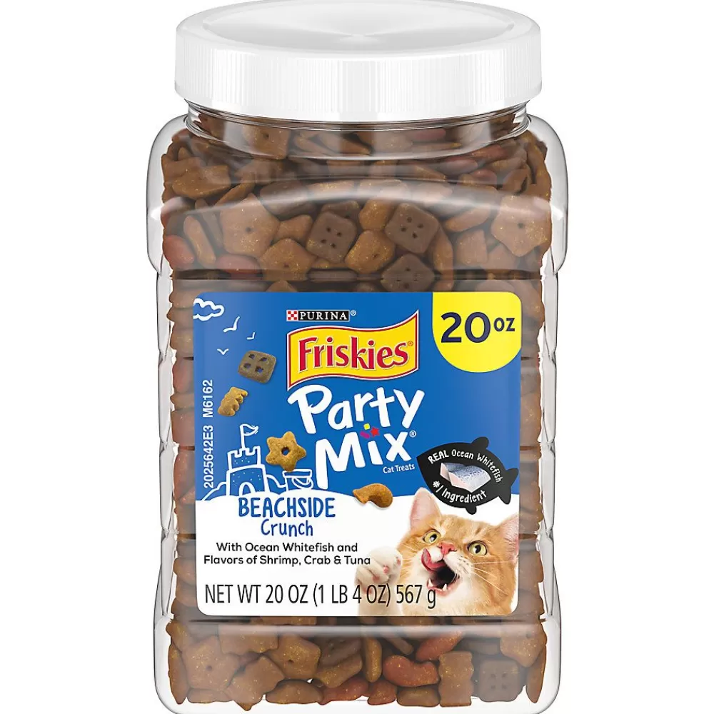 Treats<Friskies Purina® ® Party Mix All Life Stages Cat Treats - Chicken, With Vitamins