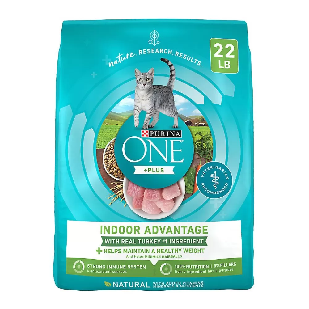 Dry Food<Purina ONE ® +Plus Indoor Advantage Adult Cat Dry Food - Turkey, Natural, High-Protein