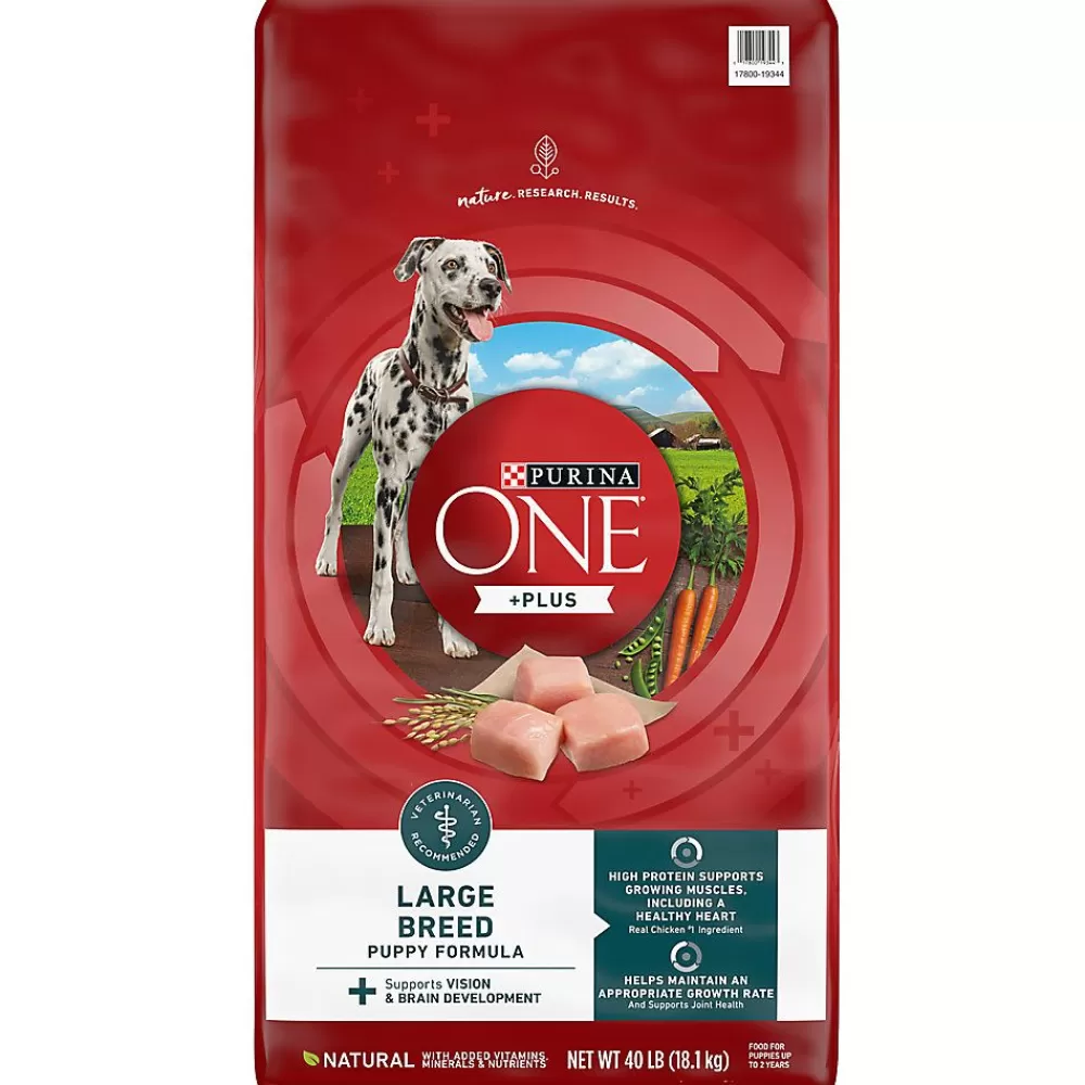 Puppy Food<Purina ONE ® +Plus Large Breed Puppy Dog Dry Food - Chicken, High-Protein, Antioxidants