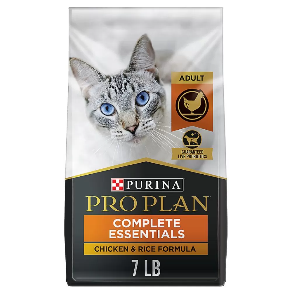 Dry Food<Purina Pro Plan Complete Essentials Adult Dry Cat Food - With Vitamins, Probiotics, Chicken & Rice