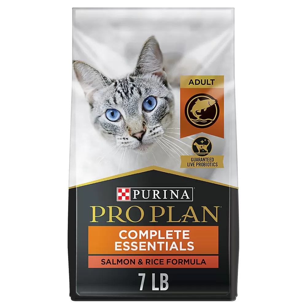 Dry Food<Purina Pro Plan Complete Essentials Adult Dry Cat Food - With Vitamins, Probiotics, Salmon & Rice