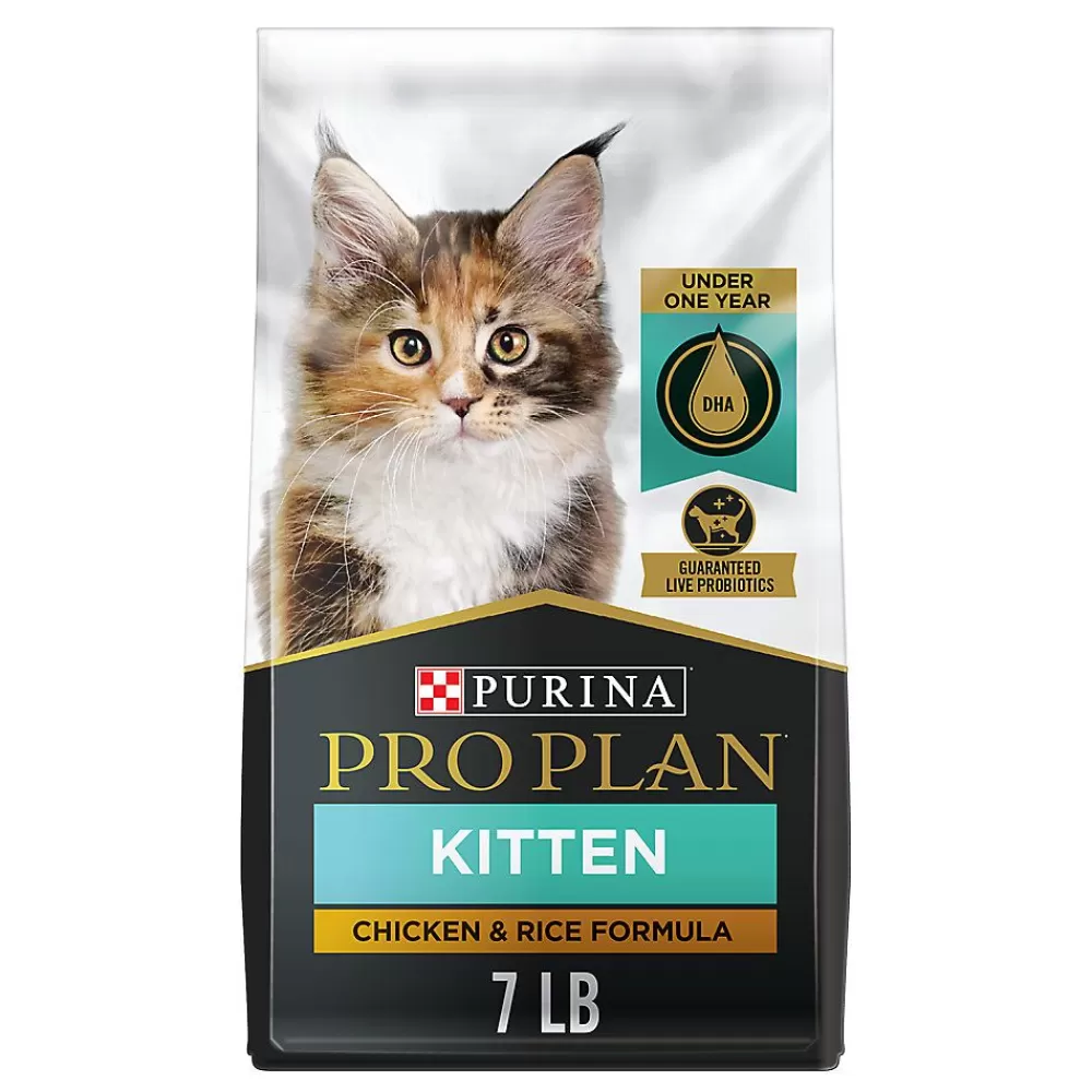 Dry Food<Purina Pro Plan Focuskitten Dry Cat Food - With Vitamins, High-Protein, Chicken & Rice