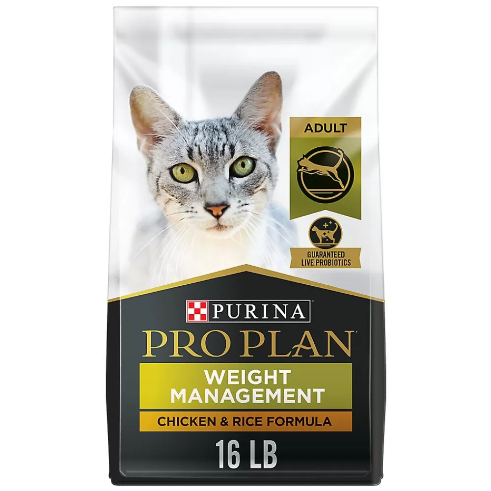 Dry Food<Purina Pro Plan Specialized Adult Dry Cat Food - Low Calorie, No Artificial Colors, Chicken & Rice