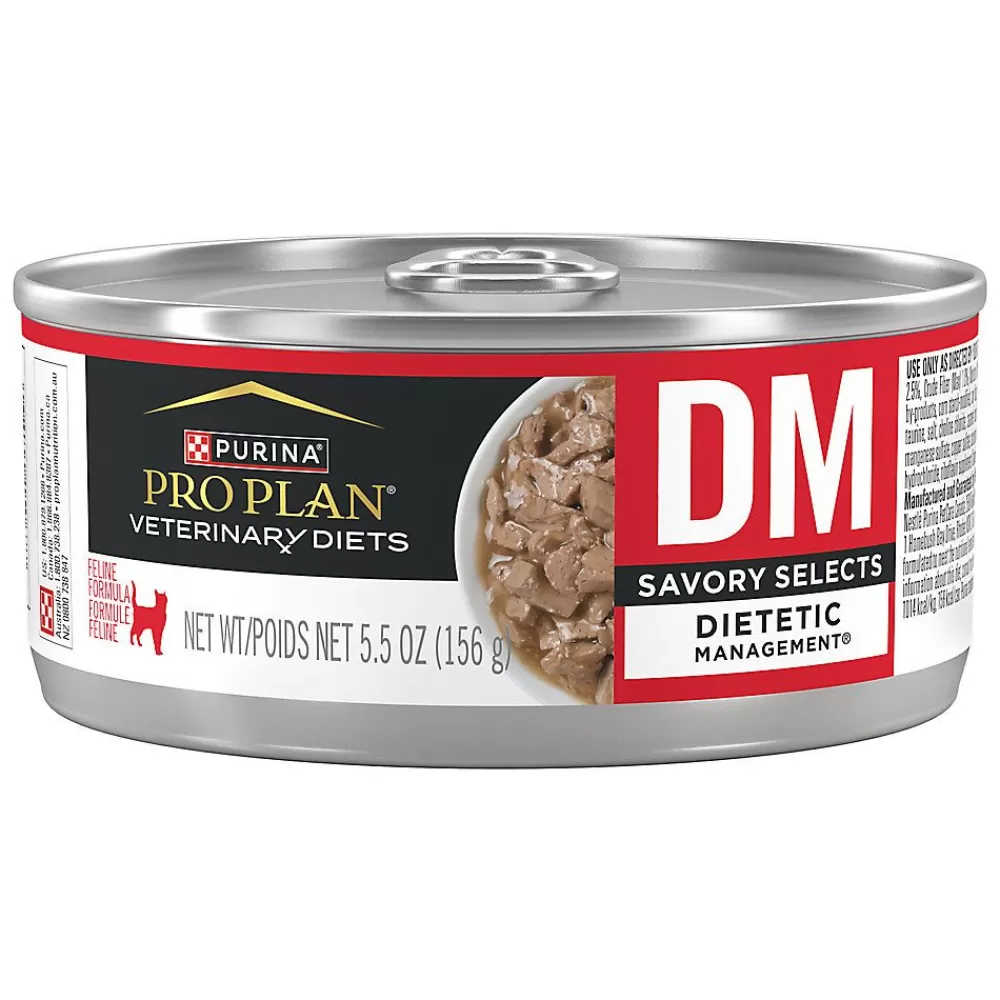 Veterinary Authorized Diets<Purina Pro Plan Veterinary Diets Purina® Pro Plan® Veterinary Diets Dm Savory Selects Dietetic Management Cat Food