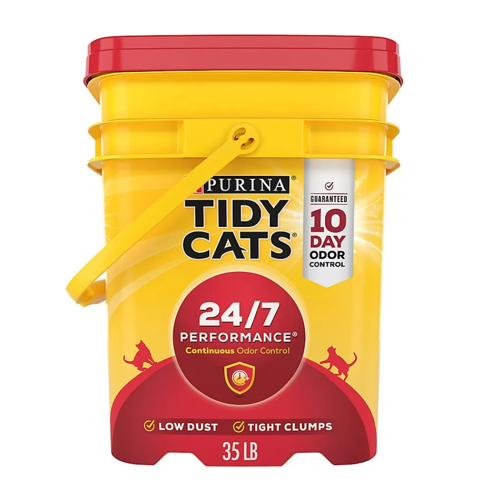Litter<Tidy Cats Purina® ® 24/7 Performance Clumping Multi-Cat Clay Cat Litter - Low Dust