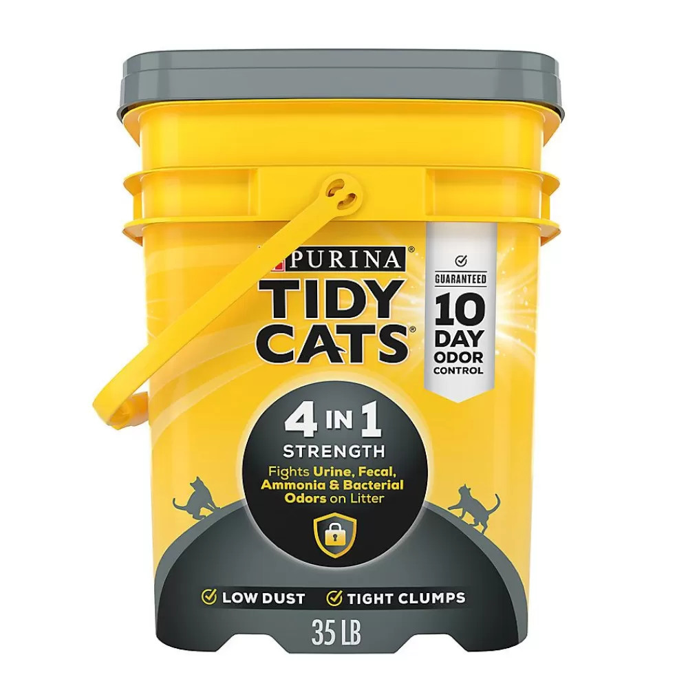 Litter<Tidy Cats Purina® ® 4-In-1 Strength Clumping Multi-Cat Clay Cat Litter