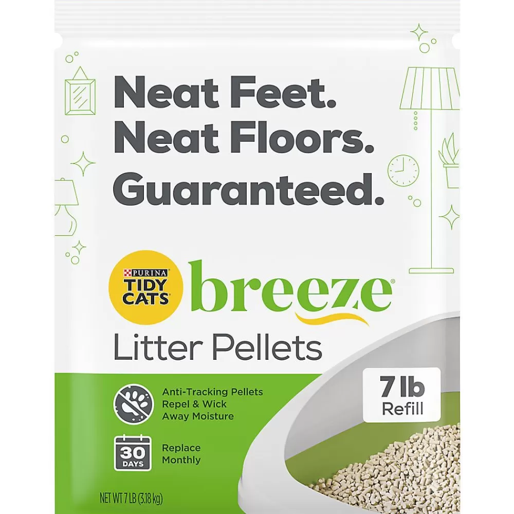 Litter<Tidy Cats Purina® ® Breezecat Litter Pellets Refills - Low Tracking
