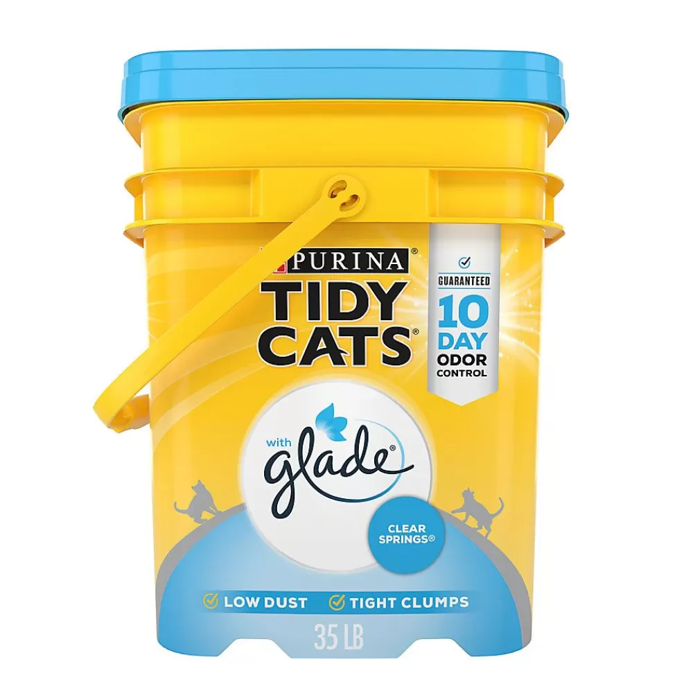 Litter<Tidy Cats Purina® ® With Glade Tough Odor Solutions Clumping Multi-Cat Clay Cat Litter - Scented